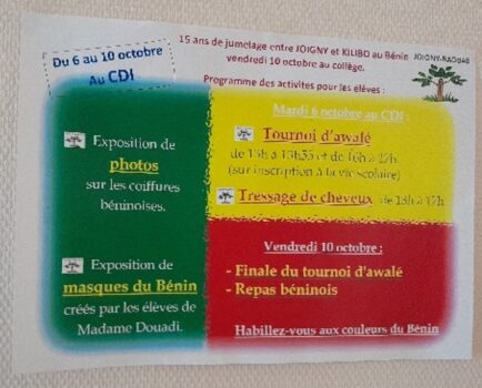 Il était proposé par le CDI du collège de nombreuses activités pendant une semaine