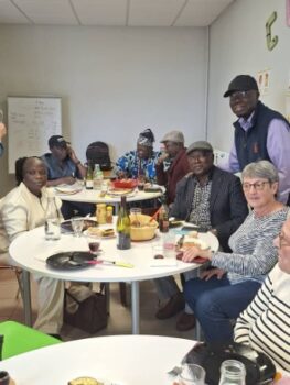 1er repas à la Fabrik (CCAS de Joigny) pour nos repas et nos réunions